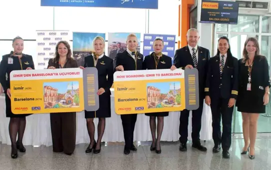 Pegasus'tan İzmir-Barselona Direkt Uçuş