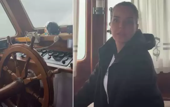 Teknede korku dolu anlar! Yaşadığı panik Bengü'nün yüzüne yansıdı