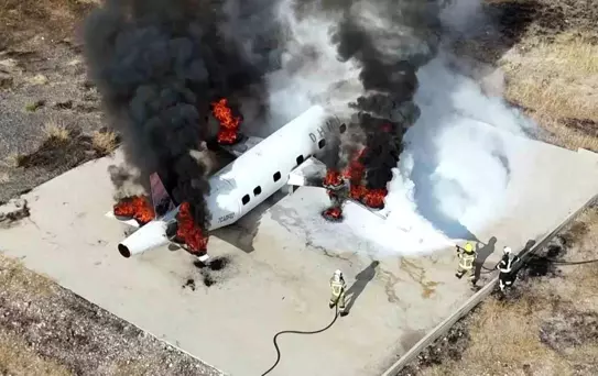 Adıyaman'da Uçak Kaza Tatbikatı Gerçekleşti