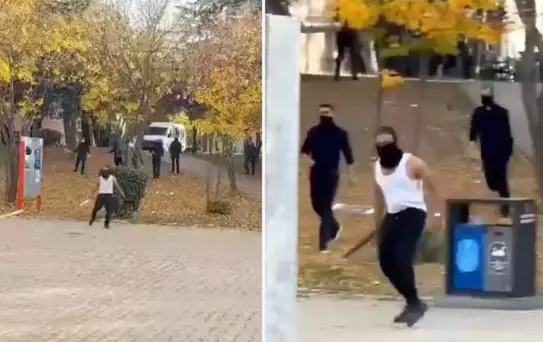 Hacettepe Üniversitesi karıştı! Palalı saldırganlar kamerada