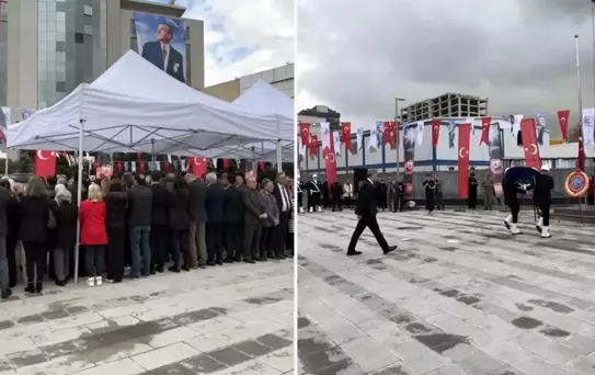 Bayrampaşa'da AK Partili başkanvekiline 29 Ekim töreninde protesto