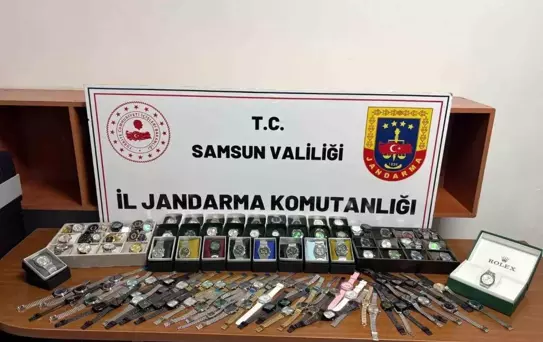 Samsun'da Kaçak Saat Operasyonu