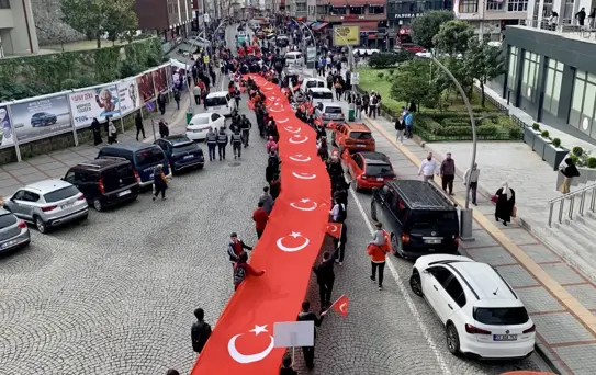 Rize'de 102. Cumhuriyet Bayramı Coşkusu