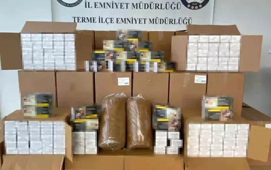 Samsun'da Tütün Operasyonu: 461 Bin Makaron Ele Geçirildi