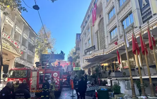 Termal'de Otelde Yangın Kontrol Altına Alındı