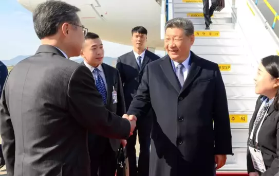 Xi Jinping Güney Kore'de