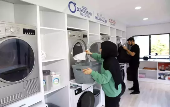 Ordu'da Öğrencilere Özel Kent Çamaşırhanesi 600 Öğrenciye Hizmet Verdi