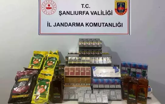 Şanlıurfa'da Kaçak Tütün ve Alkol Operasyonu