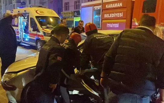 Karaman'da Trafik Kazası: 2 Yaralı