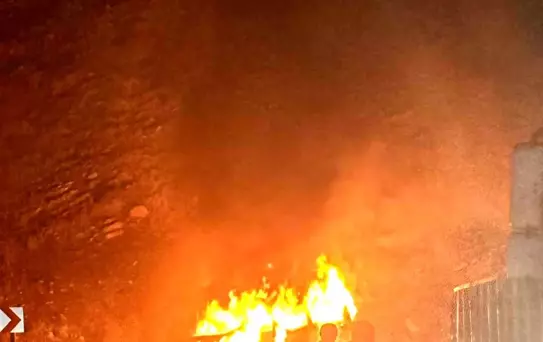 Şırnak'ta Araç Alev Aldı