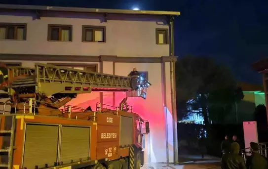 Kastamonu'da Misafirhanede Yangın