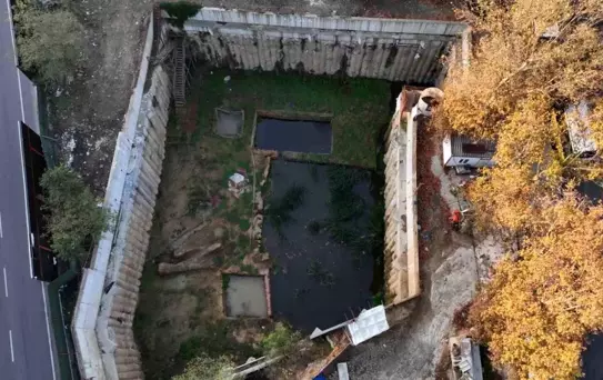 Beşiktaş'taki Kazı Alanı Göle Döndü