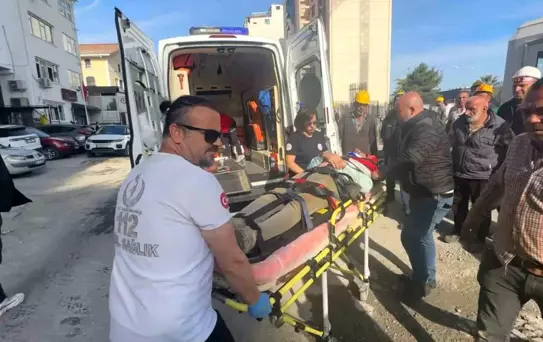 İnşaatta İşçi Kazası: Demir Kiriş Düştü