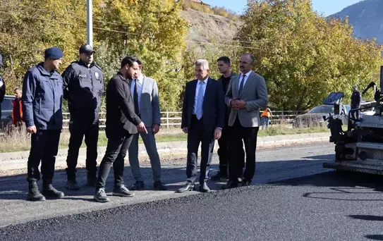 Vali Ergün, Asfalt Çalışmalarını İnceledi