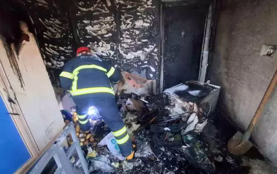 Kütahya'da Ev Yangını