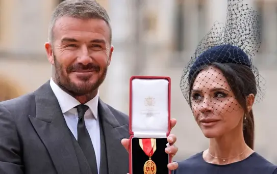 David Beckham'a şövalye ünvanı verildi 