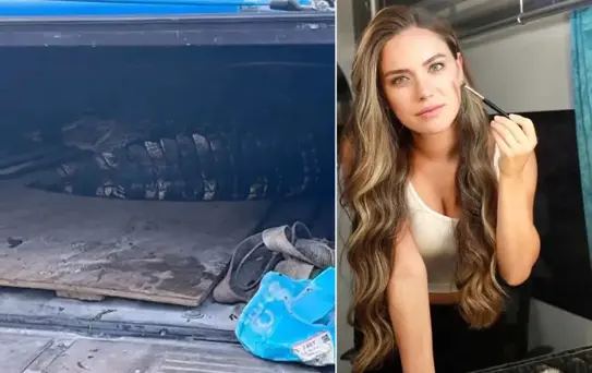 Oyuncu Ceyda Ateş'in oturduğu sitede timsah yakalandı