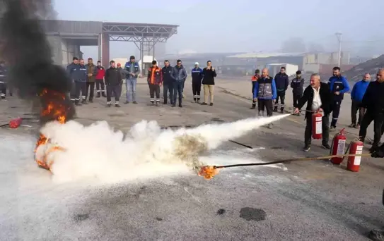 Başiskele Belediyesi'nden Yangın Farkındalık Eğitimi ve Tatbikat