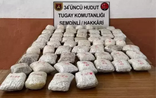 Hakkari'de 32 Kilogram Uyuşturucu Ele Geçirildi