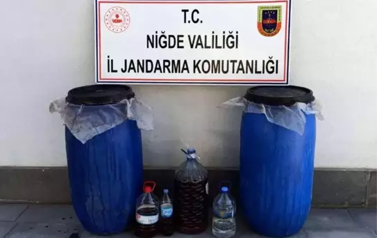 Niğde'de 322 Litre Kaçak Alkol Ele Geçirildi