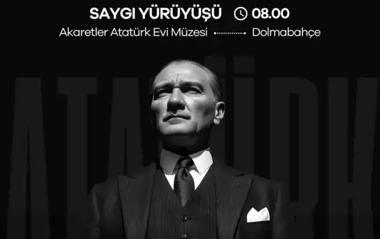 Beşiktaş Belediyesi'nden Atatürk'e Saygı Yürüyüşü