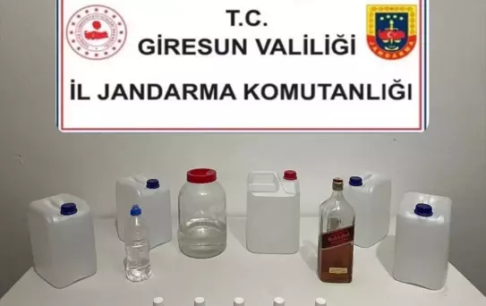 Giresun'da Kaçak Alkol Ele Geçirildi