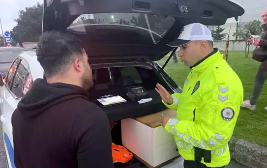 Kapaklı'da Emniyet Şeridi Denetimi