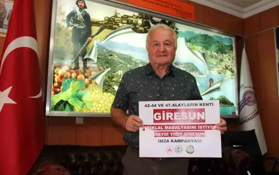 Giresun'un 'Yiğit Giresun' Unvanı için 200 Bin İmza