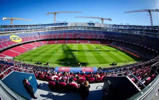 Barcelona, Yenilenen Camp Nou'da İlk Antrenmanını Yaptı