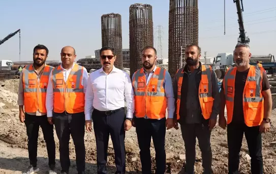 Hatay Valisi Masatlı, yapımı süren kavşak çalışmalarını inceledi