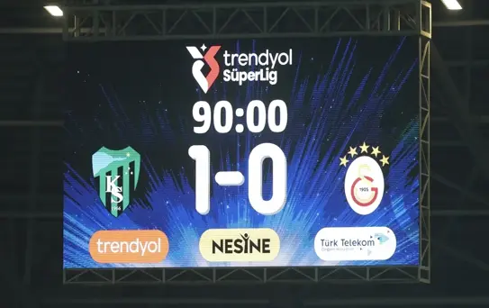 Kocaelispor, Galatasaray'ı 1-0 Yendi
