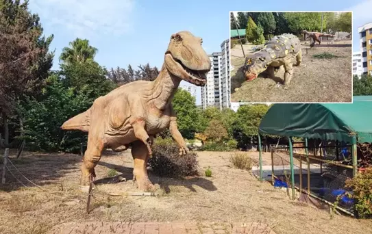 Belediyenin milyonlar harcadığı Dinozor Park çürümeye terk edildi