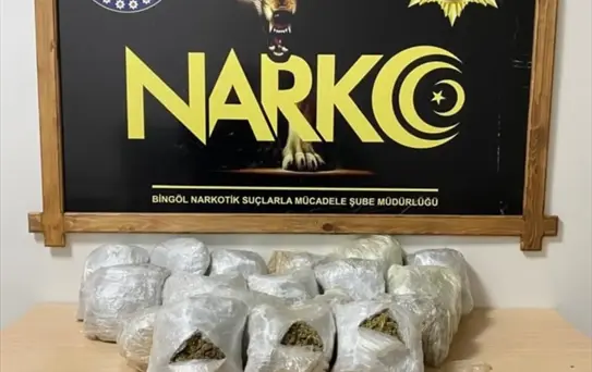 Bingöl'de 14 Kilo Uyuşturucu Ele Geçirildi