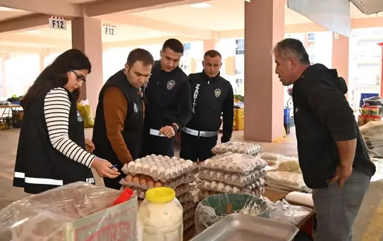 Kumluca'da Pazar Denetimleri