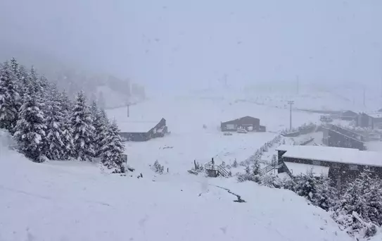 Ordu'da Yüksek Kesimlere Kar Yağdı