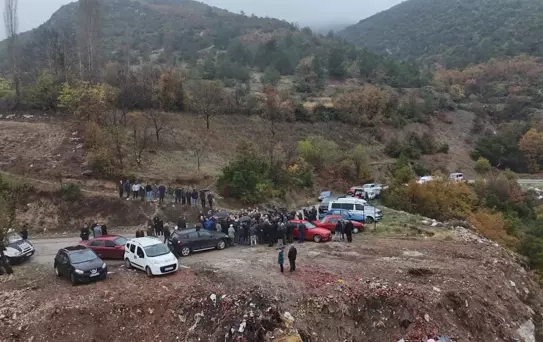 Erbaa'da Taş Ocağına Tepki