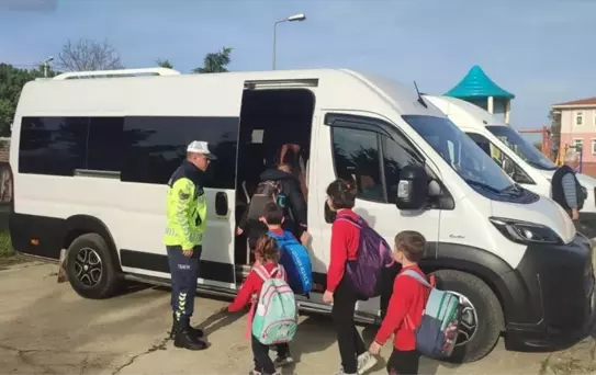 Edirne'de Okul Servisleri Denetlendi