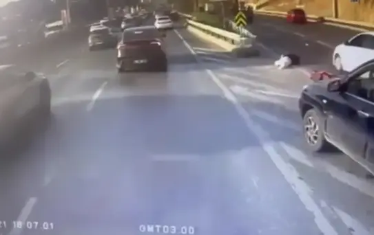 Motosiklet Kazası D-100'de