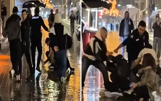 İstiklal Caddesi boks ringine döndü