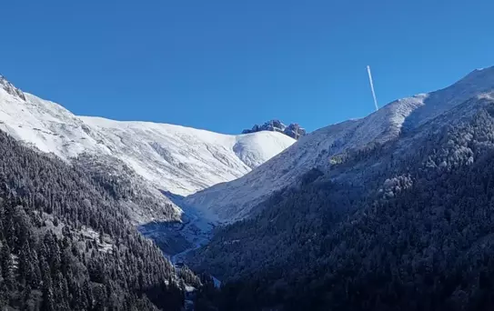 Rize ve Artvin'de Kar Yağışı