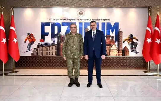 Orgeneral Tokel'den Vali Çiftçi'ye Ziyaret