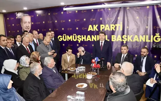 Adalet Bakanı Yılmaz Tunç Gümüşhane'de konuştu Açıklaması