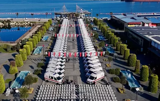 Samsun'a 100 Yeni Ambulans
