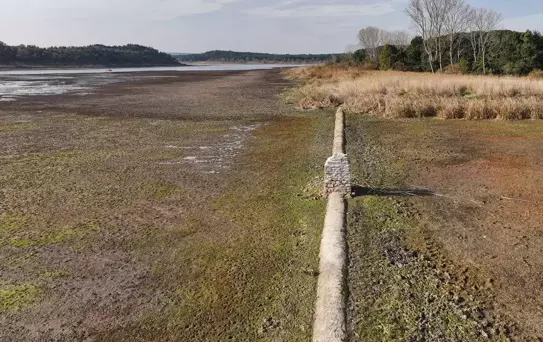 Terkos Gölü'nde Tarihi Kalıntılar Ortaya Çıktı