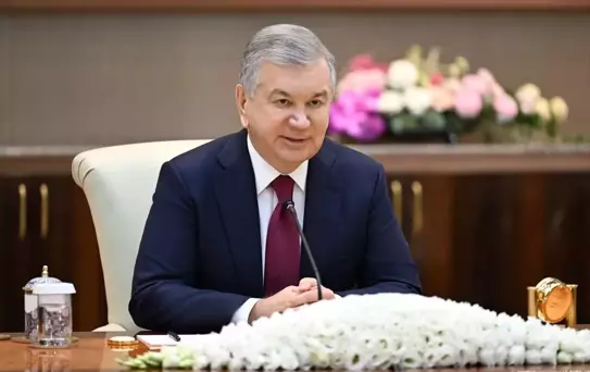 Bakan Bayraktar, Özbekistan Cumhurbaşkanı Mirziyoyev tarafından kabul edildi
