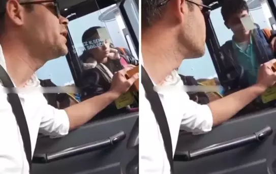 Yürekleri ısıtan görüntüler! Otobüs şoförü yaptığıyla alkış aldı