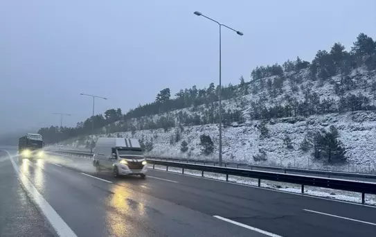 Bolu'da Kar Yağışı Başladı