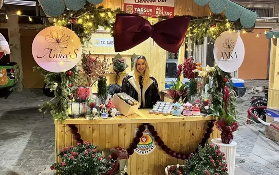 Tarsus'ta yılbaşı pazarları kuruldu