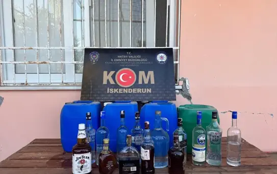 Hatay'da 1020 Litre Sahte İçki Ele Geçirildi