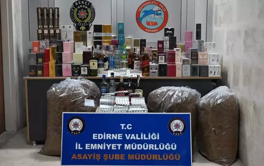 Edirne'de Kaçak Ürün Operasyonu